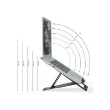 Laptopstandaard Leitz Ergo Aluminium plat verstelbaar Laptopstandaard Leitz Ergo Aluminium plat verstelbaar