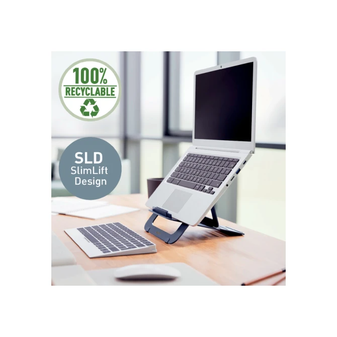 Laptopstandaard Leitz Ergo Aluminium plat verstelbaar