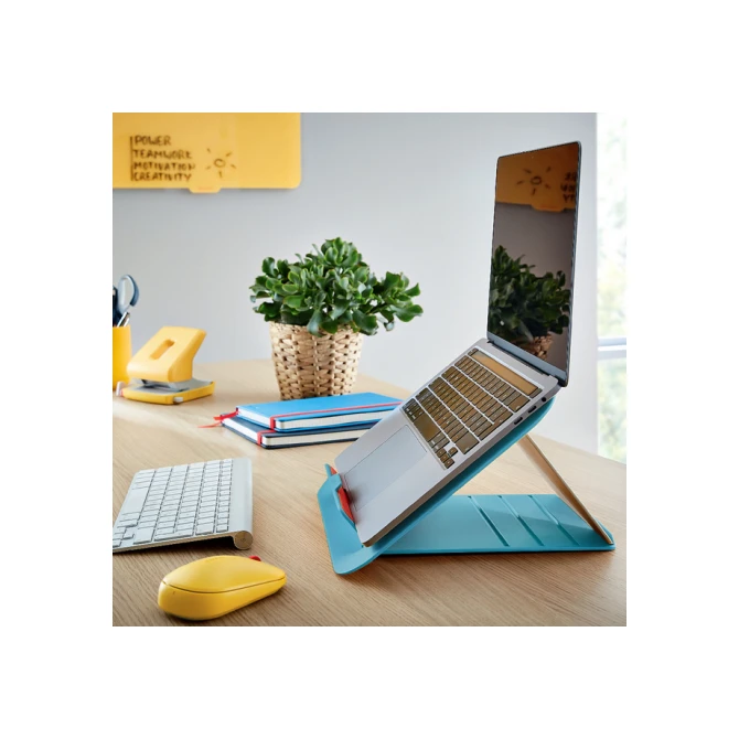 Laptopstandaard Leitz Ergo Cosy verstelbaar recyled blauw