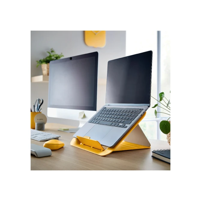 Laptopstandaard Leitz Ergo Cosy verstelbaar recyled geel
