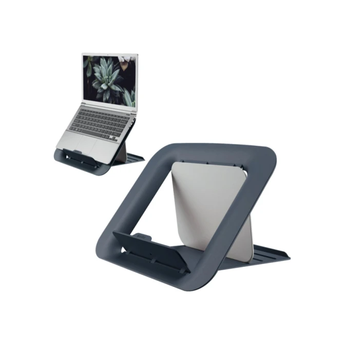 Laptopstandaard Leitz Ergo Cosy verstelbaar recyled grijs