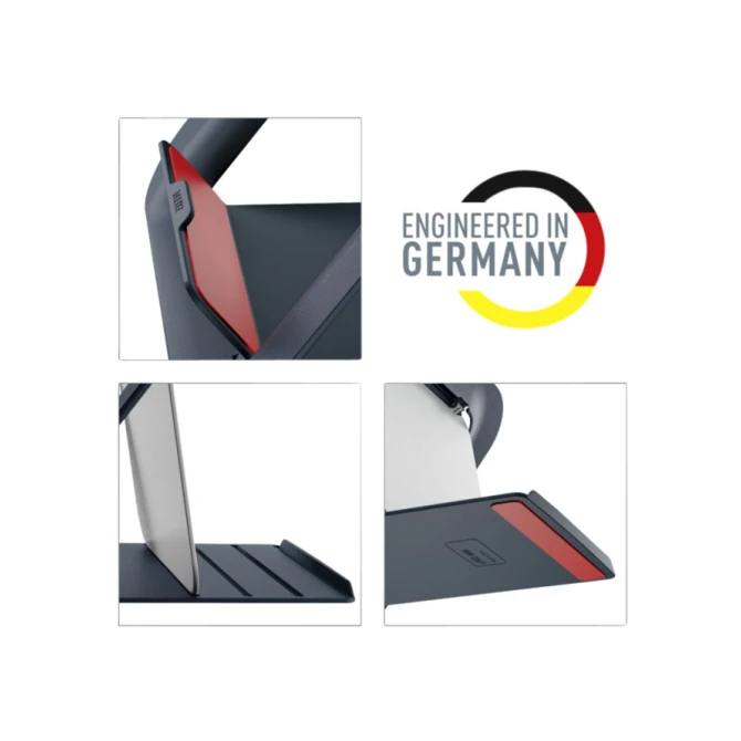 Laptopstandaard Leitz Ergo Cosy verstelbaar recyled grijs