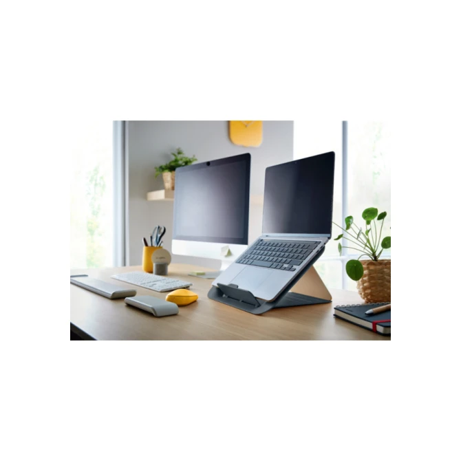 Laptopstandaard Leitz Ergo Cosy verstelbaar recyled grijs