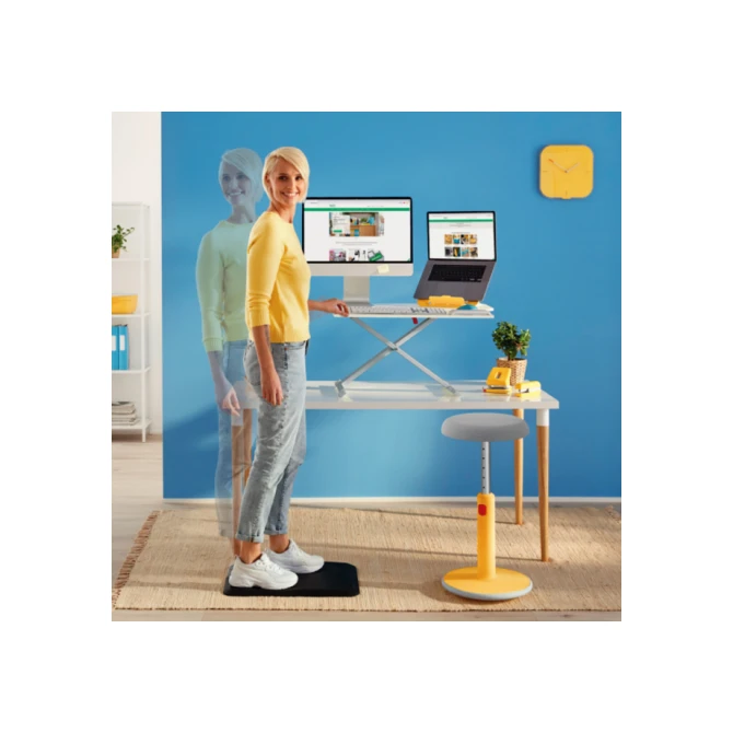 Laptopstandaard Leitz Ergo Cosy verstelbaar recyled grijs