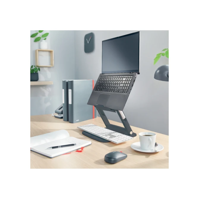 Laptopstandaard Leitz Ergo verstelbare multihoek grijs