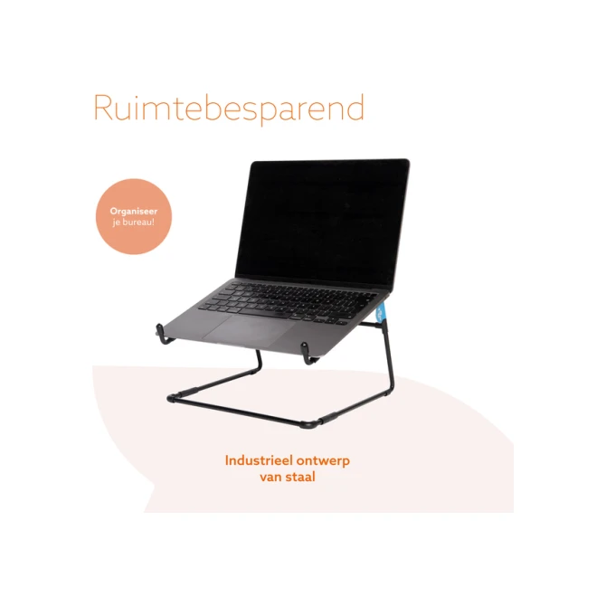 Laptopstandaard R-Go Office Zwart