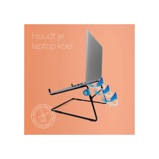 Laptopstandaard R-Go Office Zwart