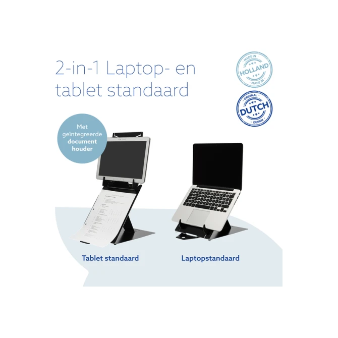 Laptopstandaard R-Go Riser DUO