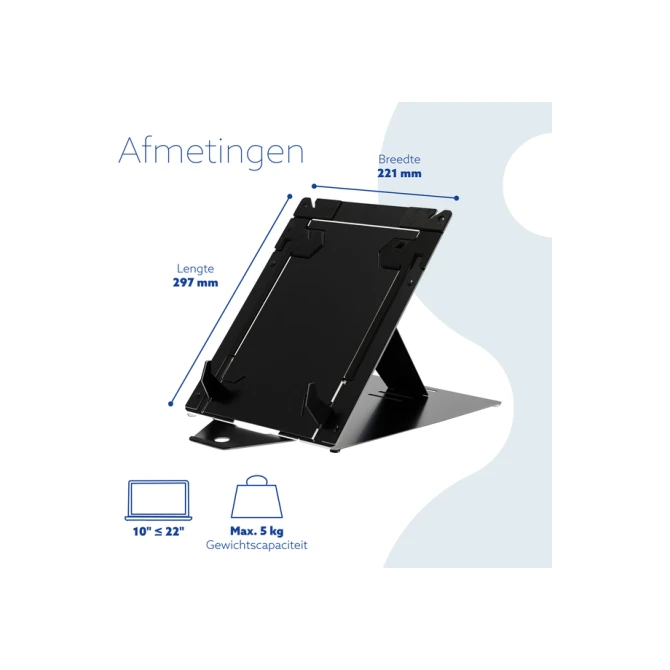 Laptopstandaard R-Go Riser DUO