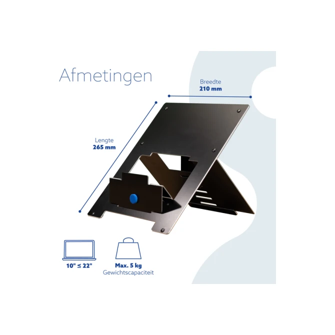 Laptopstandaard R-Go Riser Flexible
