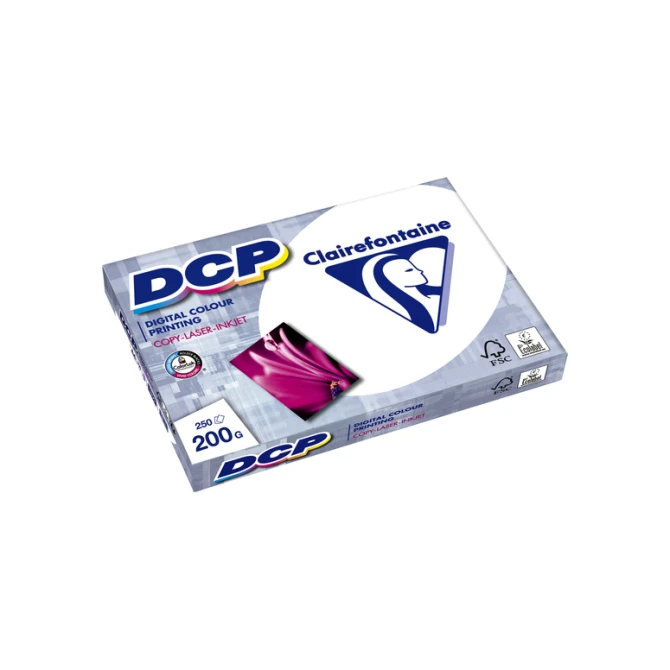 Laserpapier Clairefontaine DCP A4 200gr wit 250 vel