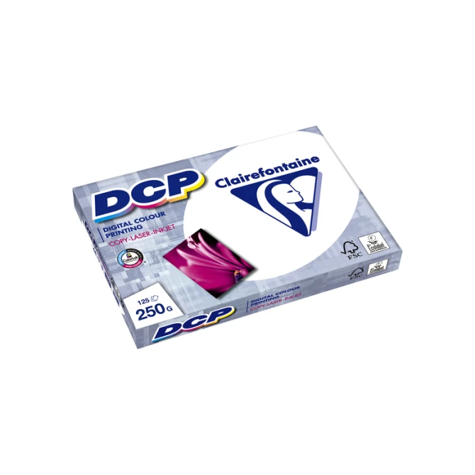 Laserpapier Clairefontaine DCP A4 250gr wit 125 vel