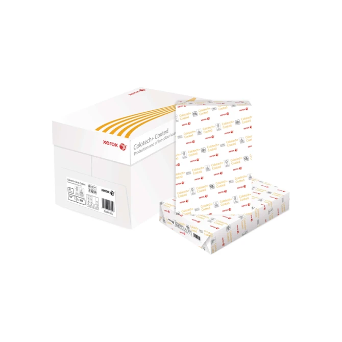 Laserpapier Xerox Colotech+ glossy coated A3 200gr wit 250 vel