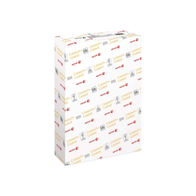 Laserpapier Xerox Colotech+ glossy coated A4 130gr wit 500 vel
