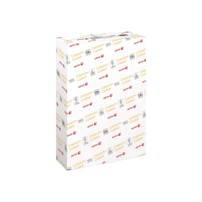 Laserpapier Xerox Colotech+ silk coated A4 130gr wit 500 vel