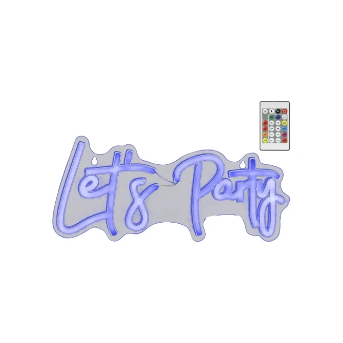 Ledbord Lumineo indoor USB neon Let's Party led Colour change effects