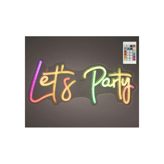 Ledbord Lumineo indoor USB neon Let's Party led Colour change effects