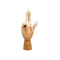 Ledenhand Conda rechts man 30 cm naturel hout