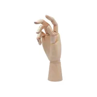 Ledenhand Conda rechts vrouw 25 cm naturel hout