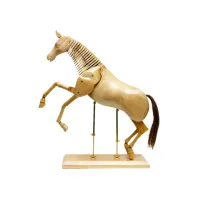 Ledenpaard Conda 50 cm naturel hout