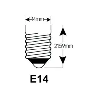 Ledlamp Integral E14 2700K warm wit 2-3,5W 250lumen