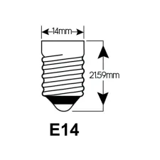 Ledlamp Integral E14 2700K warm wit 2-3,5W 250lumen Ledlamp Integral E14 2700K warm wit 2-3,5W 250lumen