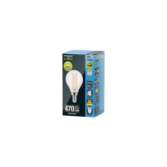 Ledlamp Integral E14 2700K warm wit 3.4W 470lumen