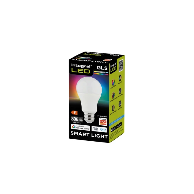 Ledlamp Integral E27 2700-6500K Smart RGBW 8.5W 806lumen