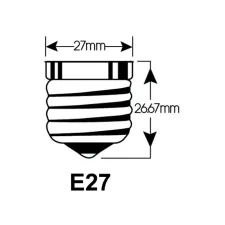 Ledlamp Integral E27 2700K warm wit 4.2W 470lumen