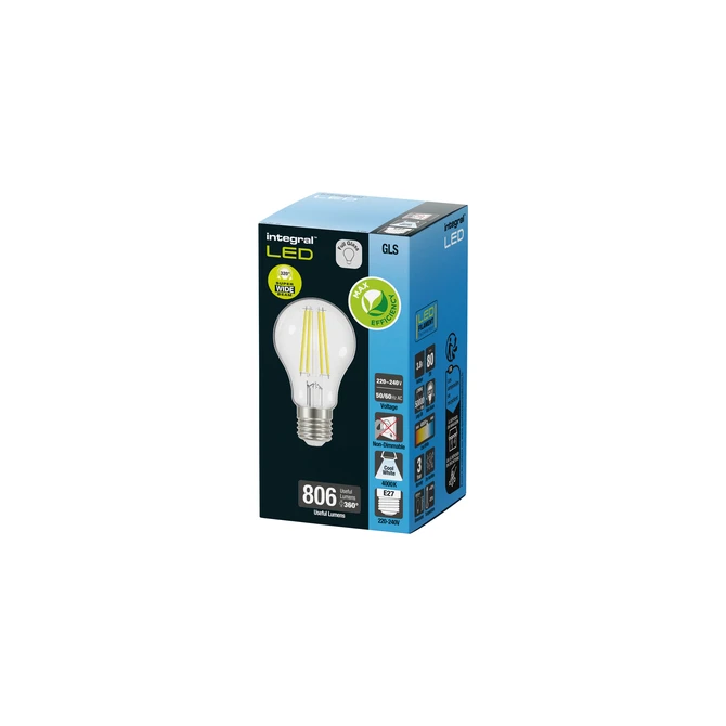 Ledlamp Integral E27 4000K koel wit 3.8W 806lumen