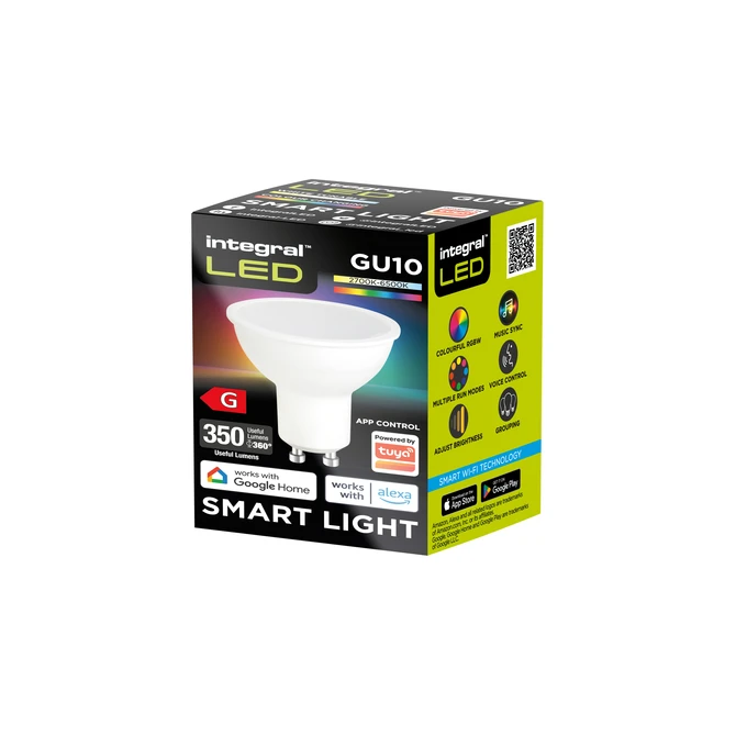 Ledlamp Integral GU10 2700-6500K Smart RGBW 4.9W 350lumen