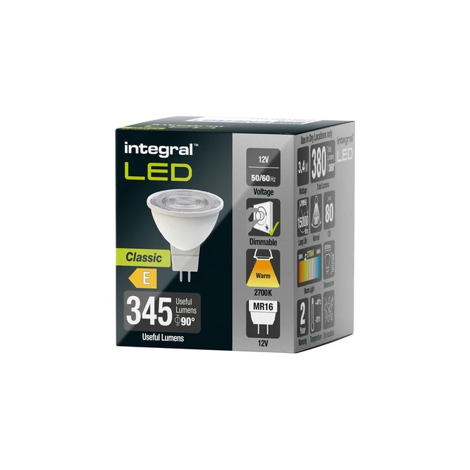 Ledlamp Integral MR16 2700K warm wit 2.7W 380lumen