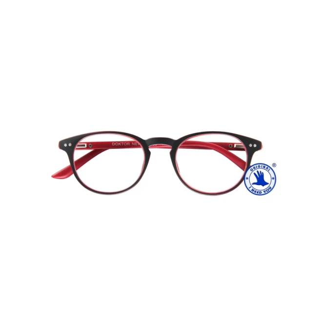 Leesbril I Need You +1.50 dpt Dokter New grijs-rood