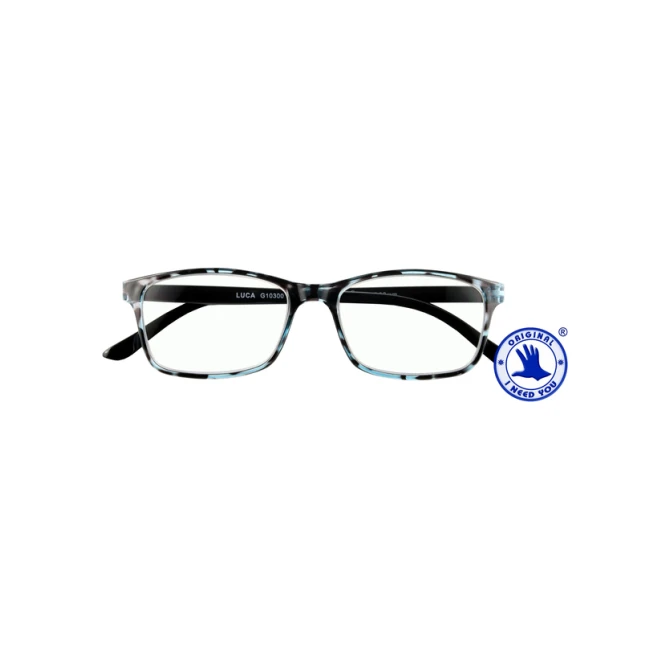 Leesbril I Need You +2.00 dpt Luca blauw