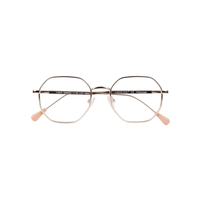 Leesbril I Need You +2.00 dpt Yoko goud