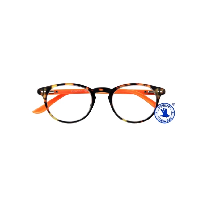 Leesbril I Need You +3.00 dpt Dokter New bruin-oranje