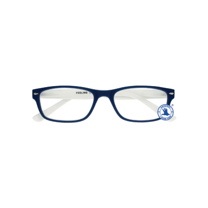 Leesbril I Need You +3.00 dpt Feeling blauw-wit