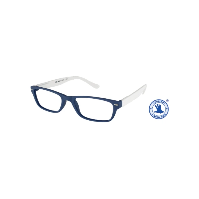 Leesbril I Need You +3.00 dpt Feeling blauw-wit