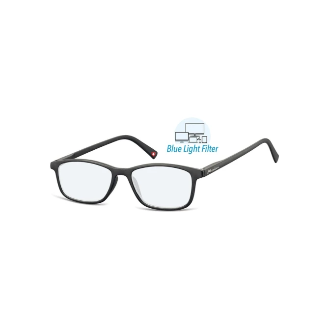 Leesbril  Montana +1.50 dpt blue light filter zwart