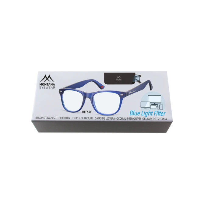 Leesbril Montana +2.00 dtp blue light filter blauw