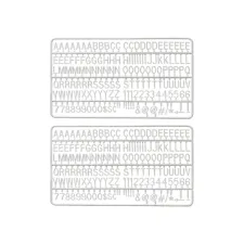 Letter set IEZZY voor letterbord 2x150 wit