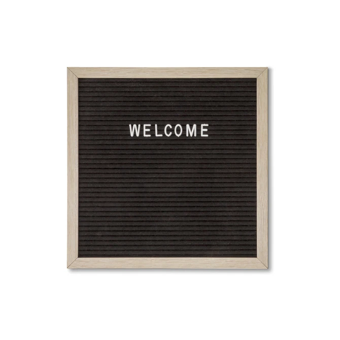 Letterbord IEZZY 30x30cm naturel hout