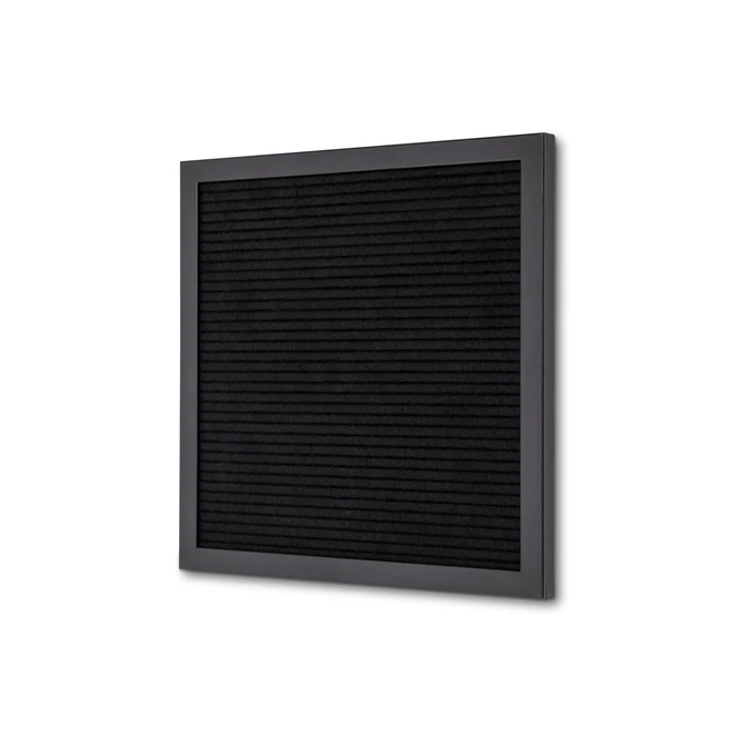 Letterbord IEZZY 30x30cm zwart hout