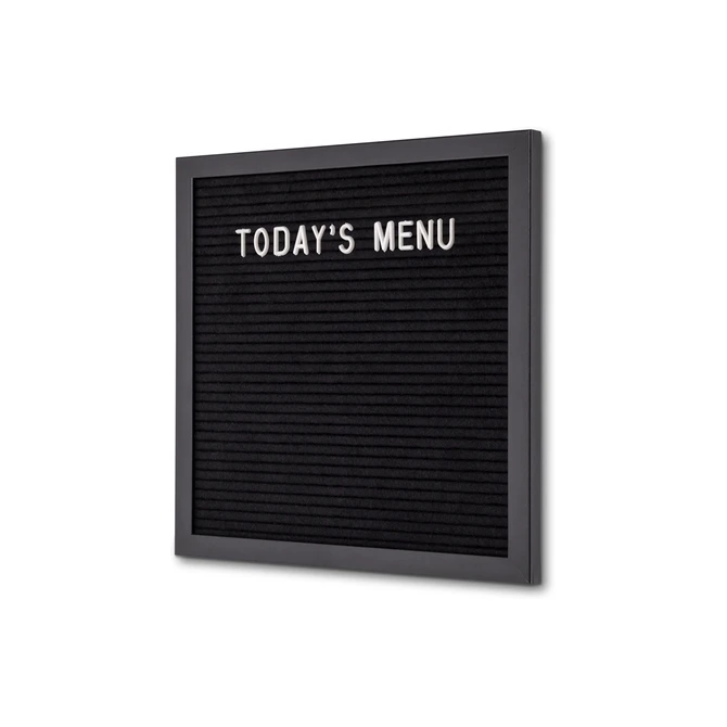 Letterbord IEZZY 30x30cm zwart hout
