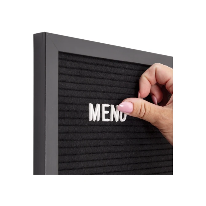 Letterbord IEZZY 30x30cm zwart hout
