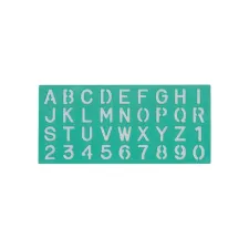 Lettersjabloon Linex hoofletters/letters/cijfers 30mm