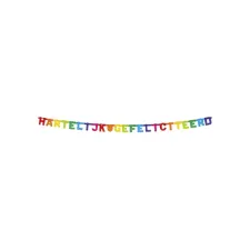 Letterslinger gefeliciteerd kleur