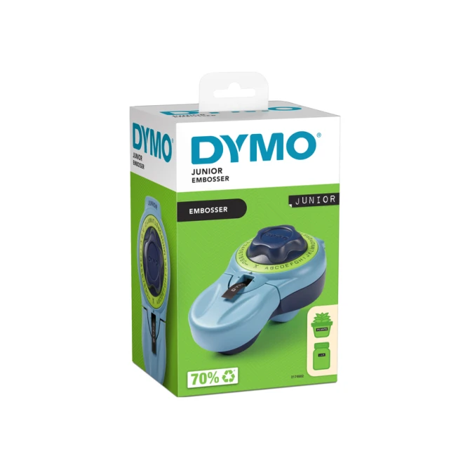 Lettertang Dymo Junior embossing blauw