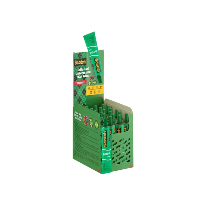 Lijm Scotch gel 30ml display 24stuks