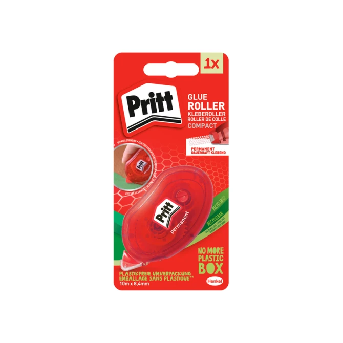 Lijmroller Pritt Compact permanent 10m op blister
